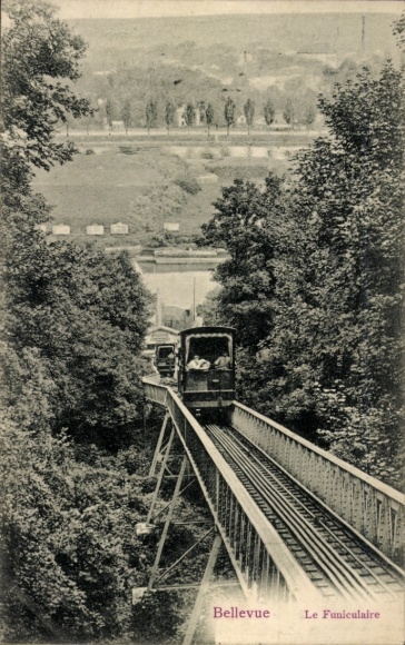 Ak Bellevue Hauts de Seine, Standseilbahn