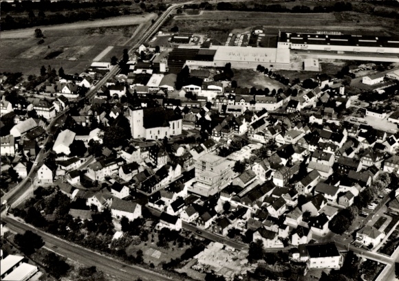 PC Haiger in Hesse, long shot, aerial photo