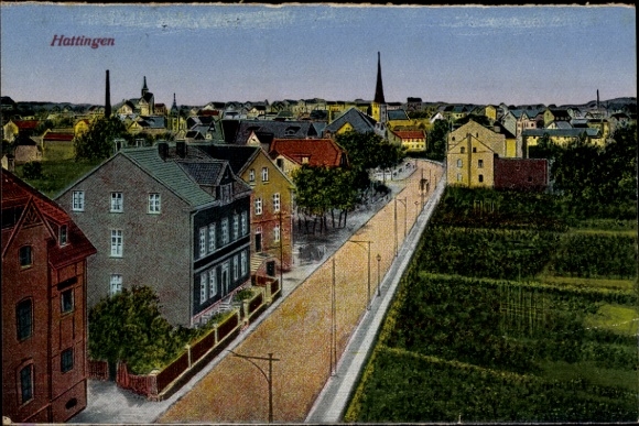 KP Hattingen an der Ruhr, widok na ulicę