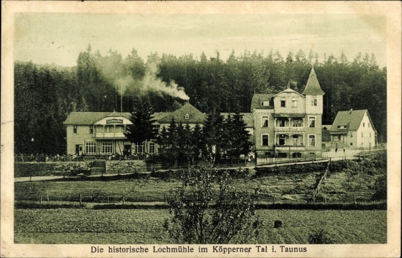 Ak Wehrheim im Taunus Hessen, De historische gatenmolen in het Köppernertal