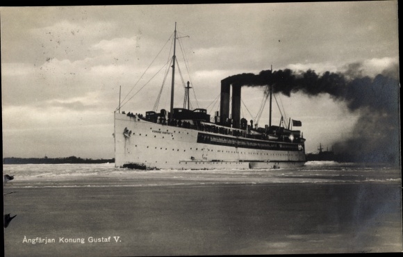 Ak veerboot Konung Gustav V, stoomboot, Statens Järnvägar