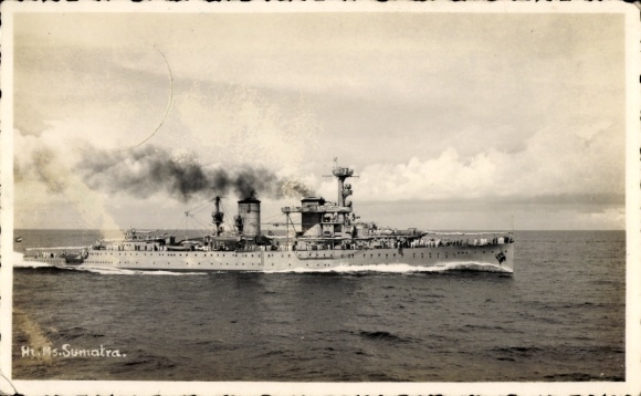 Ak Niederländisches Kriegsschiff Sumatra