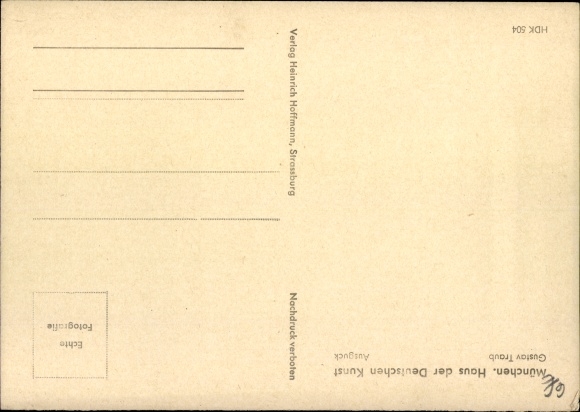 Artist PC Traub, Gustav, lookout, HDK 504