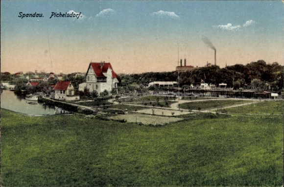 Ak Berlin Spandau Wilhelmstadt Pichelsdorf, Gesamtansicht