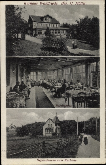 Postcard Seesbach in the Hunsrück, Kurhaus Waldfriede