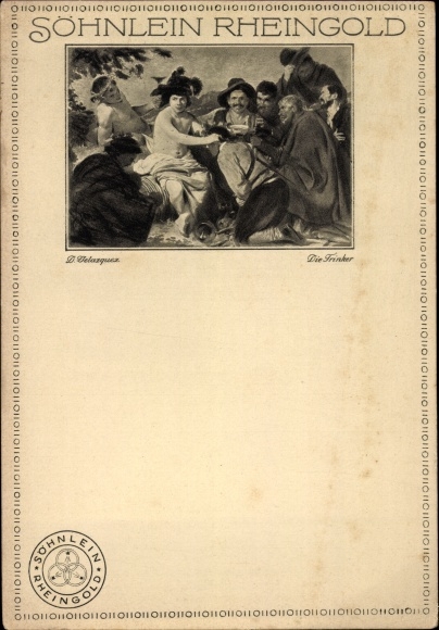 Artist PC Velazquez, The Drinkers, Advertising, Söhnlein Rheingold, Sparkling Wine