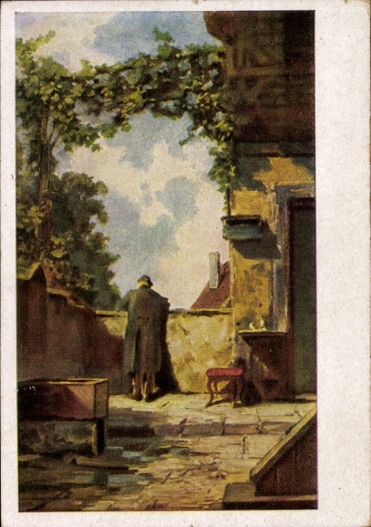 Artist Postcard Spitzweg, Carl, View of the Country