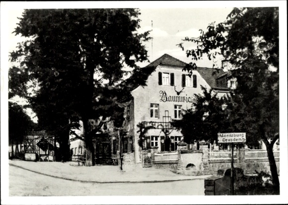 Ak Moritzburg in Sachsen, Waldgasthof Baumwiese, Moritzburg, Dresden, aufnahme