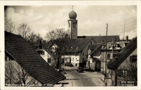 Postcard Kressbronn am Bodensee, Adolf Hitler Street