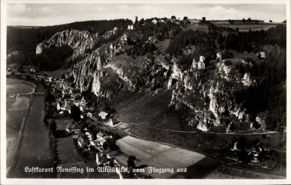 Postcard Neuessing Essing in the Altmühltal, aerial photograph