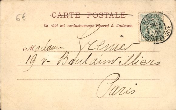Postcard Meudon Clamart Hauts de Seine, La Terrasse du Château et le dolmen