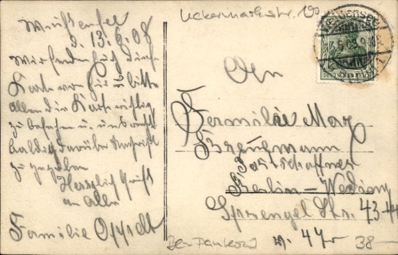 foto Ak Berlin Pankow, Uckermarkstr. 190, Ernst Reichmuth schrijnwerkerij, restaurant, sigaren