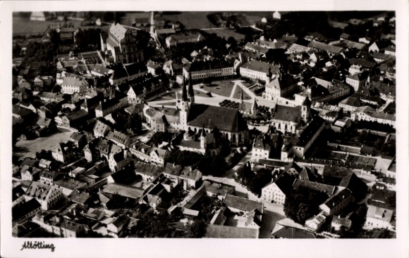 Ak Altötting in Oberbayern, Fliegeraufnahme