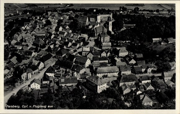 Ak Parsberg in der Oberpfalz, Fliegeraufnahme