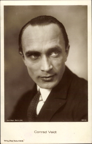 Postcard Actor Conrad Veidt, Portrait, Ross Verlag 501/2