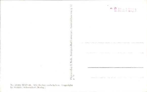 Postcard Berlichingen Schöntal in Hohenlohekreis, aerial photograph, city panorama, Götz with iron fist
