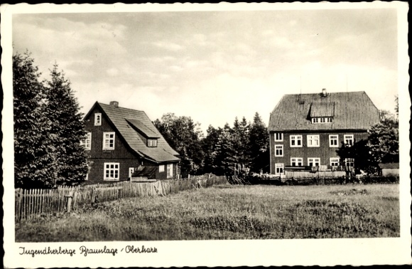 Postcard Braunlage in the Harz, youth hostel