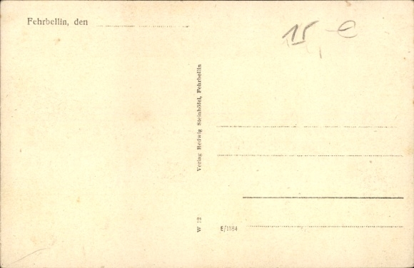 Postcard Fehrbellin in Brandenburg, Berliner Straße, agricultural machinery factory, motor vehicles, workshops