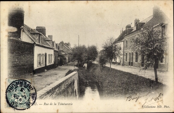 Postcard Eu Seine Maritime, Rue de la Teinturerie