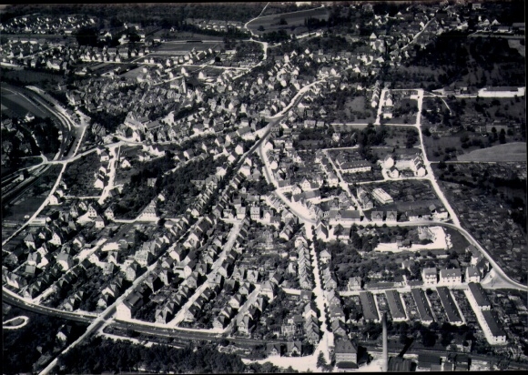 Postcard Altenstadt Geislingen an der Steige, aerial photograph
