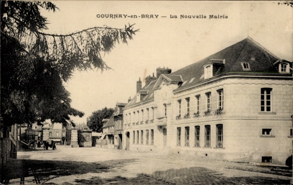 Postcard Gournay en Bray Seine Maritime, La Nouvelle Mairie