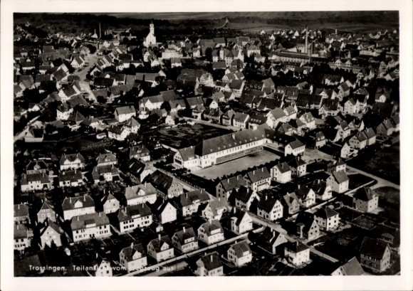 Postcard Trossingen on the Baar, aerial photograph