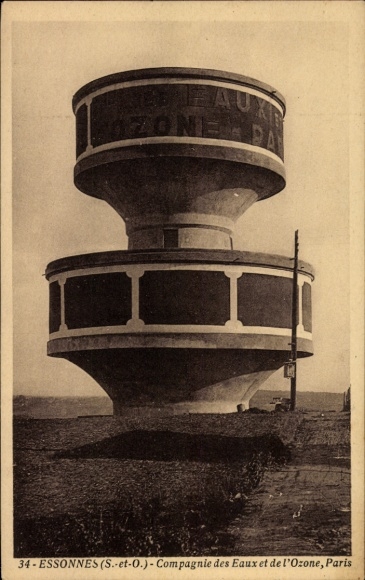 Postcard Corbeil Essonnes Essonne, water tower