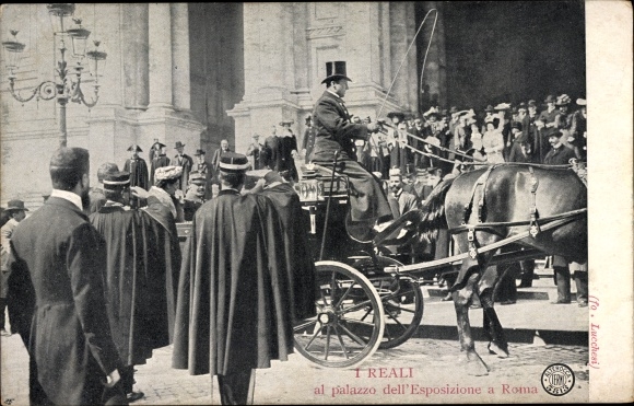 Postcard Roma Rom Lazio, The Royals at the Palazzo dell&#39;Esposizioni