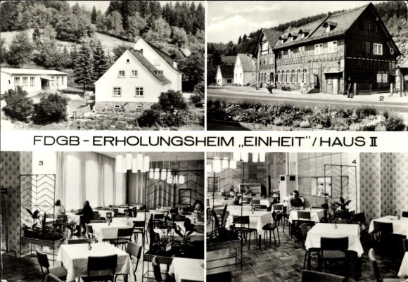 KP Hirschbach Schleusingen w Turyngii, ośrodek rekreacyjny FDGB „Einheit”/dom II, teren rekreacyjny, S...