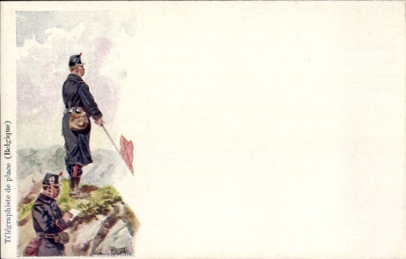 Artist Postcard Geens, Louis, local telegraphist, Belgium