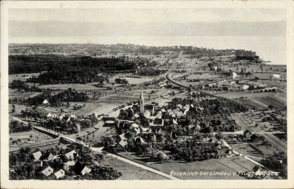Ak Eriskirch Bodensee, Fliegeraufnahme