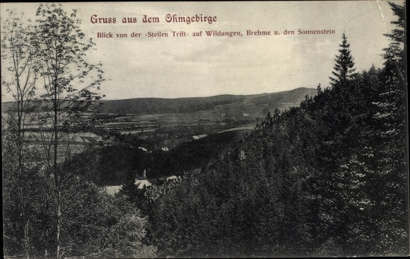 KP Brehme im Eichsfeld, Ohmgebirge, Wildungen i Sonnenstein ze Steep Trift