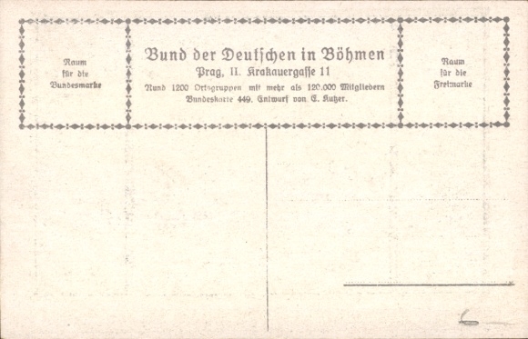 Artist Postcard Goethe, Faust, quote, Heinrich, I am afraid of you, League of Germans in Bohemia