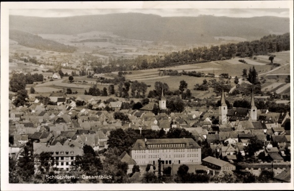 Postcard Schluechtern in Hesse, Panorama