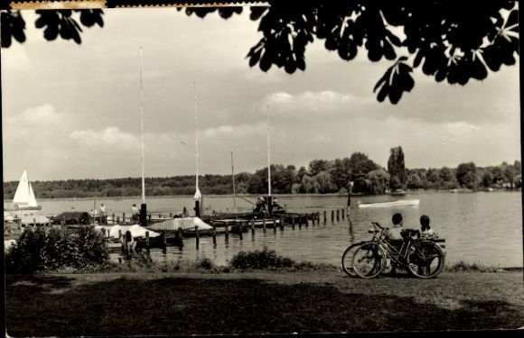 Postcard Zeuthen district of Königs Wusterhausen, on Lake Zeuthen