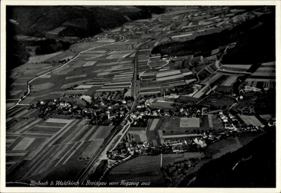 Postcard Bleibach Gutach im Breisgau Black Forest, aerial photograph