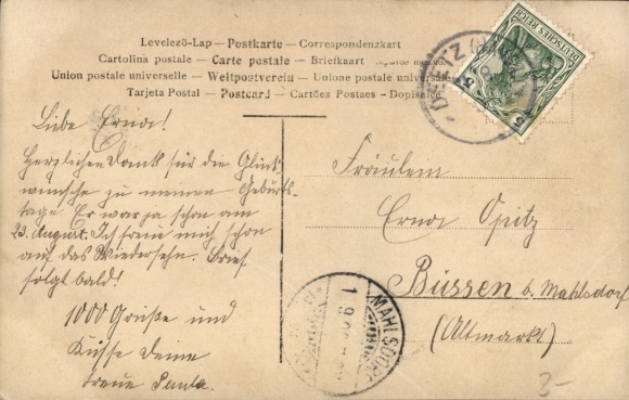 Postcard Empress Auguste Viktoria with book, standing portrait