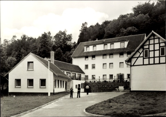 Postcard Eisenberg in Thuringia, Walkmühle, company holiday home of the VEB Industrie-Insulation Leipzig
