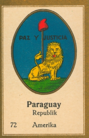 Collective image of national coats of arms collection, the coats of arms of the leading states in the world, 72 Paraguay