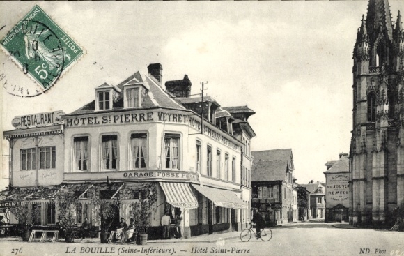 Postcard La Bouille Seine Maritime, Hotel Saint-Pierre