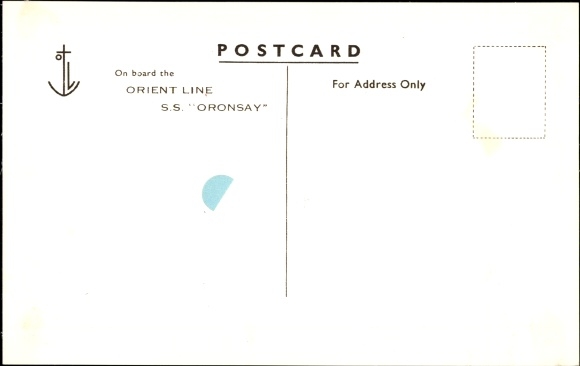 Ak Steamer RMS Oronsay, Steamboat, Orient Line