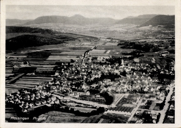 Ak Mössingen in Württemberg, luchtfoto