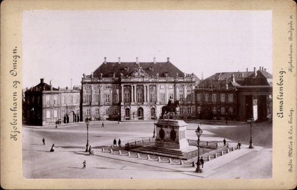 CdV København Copenhagen Denmark, Amalienborg Palace 1893