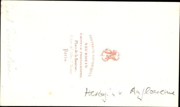 Carte de Visite Marie Thérèse Charlotte of France, Duchess of Angoulême