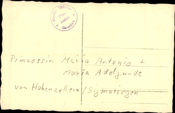 Photo Postcard Princesses Maria Antonia and Maria Adelgunde of Hohenzollern Sigmaringen