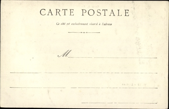 Postcard Douai Nord, La Gare, train station from the street side, carriages, passers-by