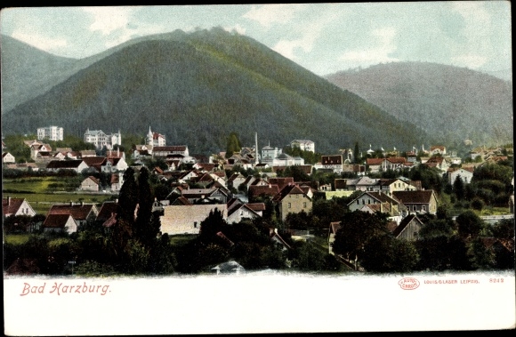 Postcard Bad Harzburg in Lower Saxony, total view