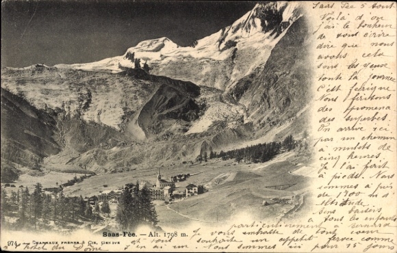 KP Saas Fee Kanton Valais, panorama