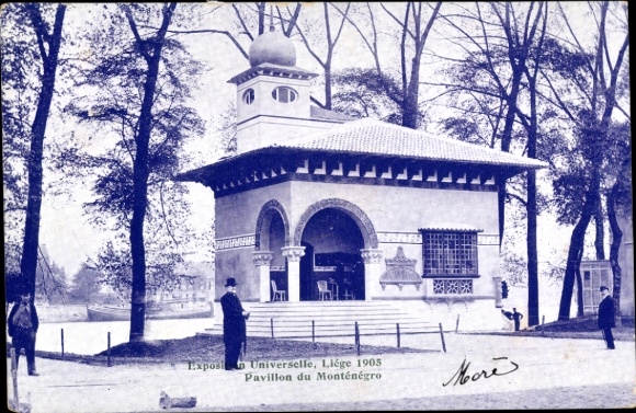 Postcard Liège Liège Wallonia, World Exhibition 1905, Pavilion of Montenegro