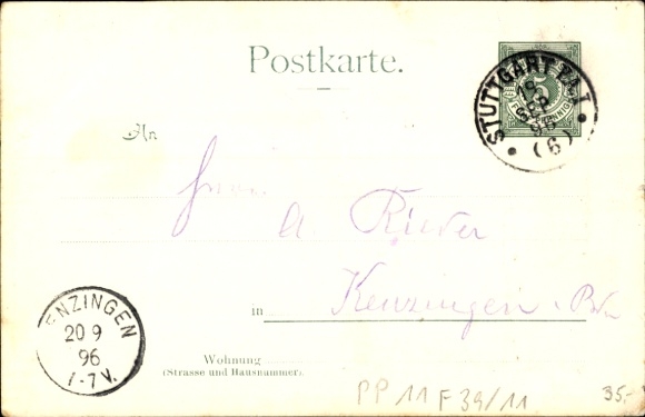 KP pocztowa Stuttgart w Badenii Wirtembergii, Schlossplatz, Residenzschloss